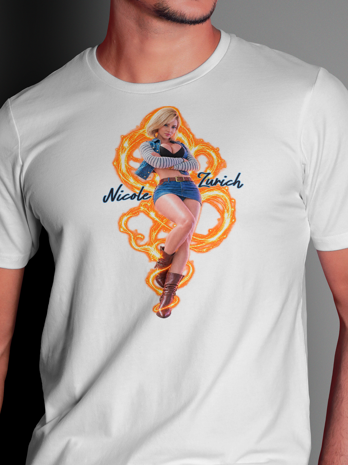 PLAYERA - NICOLE ZURICH - ANDROIDE 18